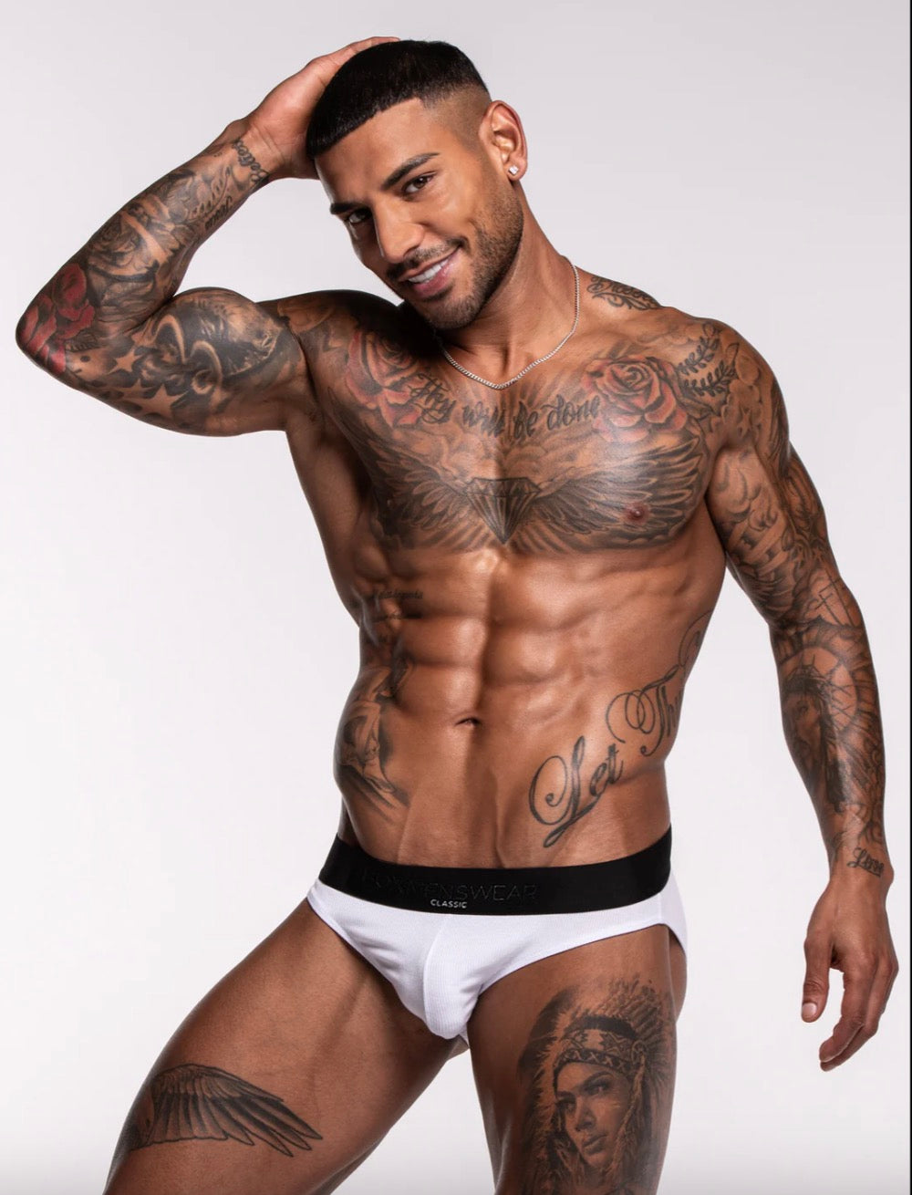 【BOX】Men’s Classic Ribbed Briefs – White