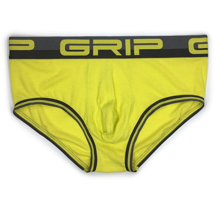 【C-IN2】Grap mesh midriff briefs- (orange, blue, yellow)