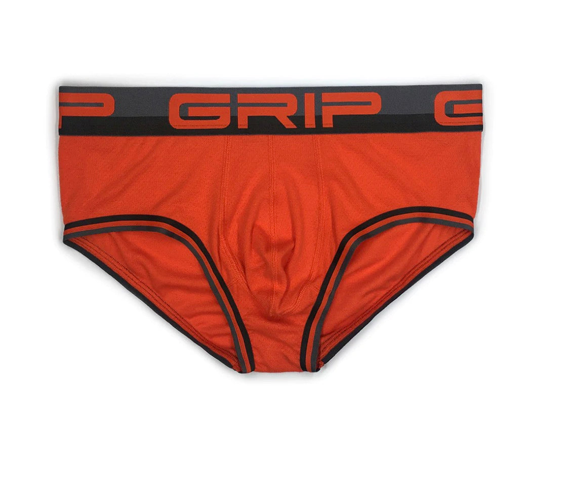 【C-IN2】Grap mesh midriff briefs- (orange, blue, yellow)