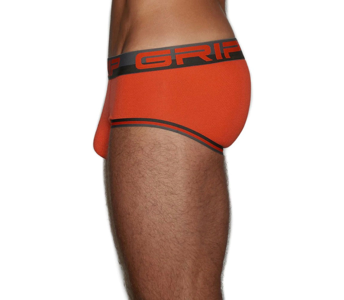 【C-IN2】Grap mesh midriff briefs- (orange, blue, yellow)