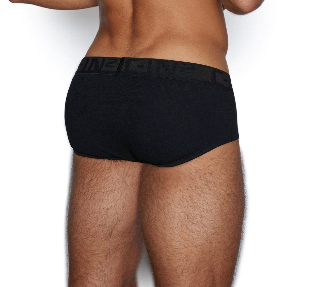 【C-IN2】C-Theory mid-waist briefs-black