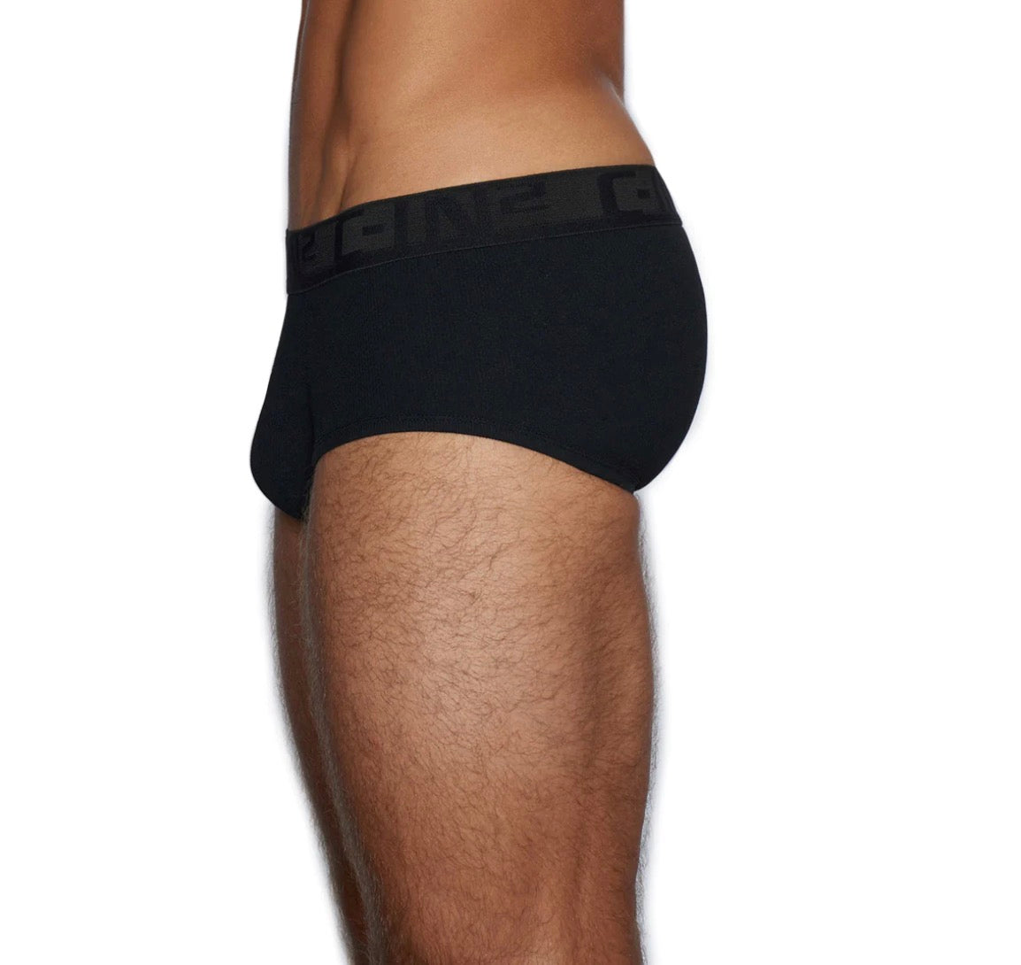 【C-IN2】C-Theory mid-waist briefs-black
