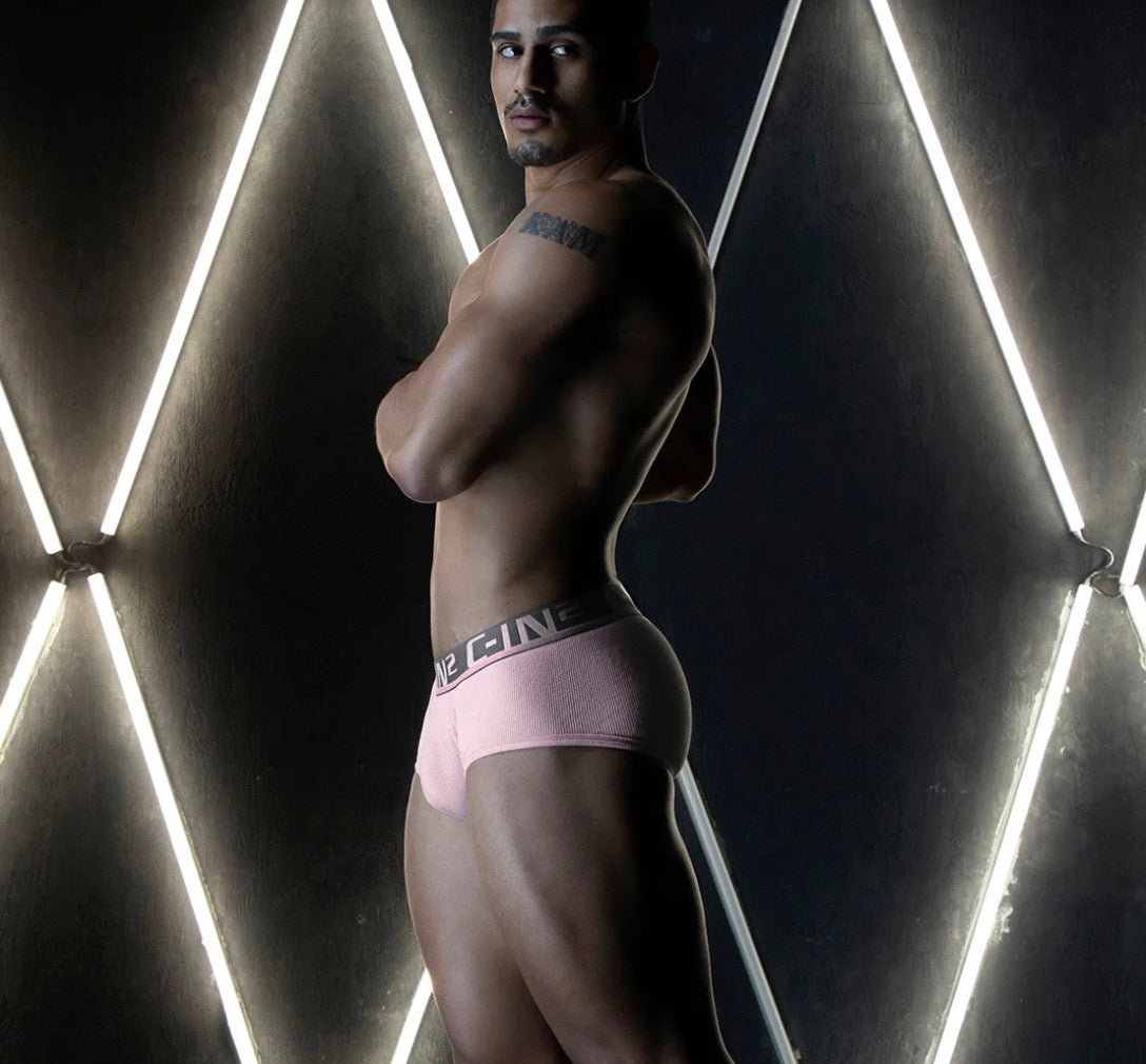 【C-IN2】C-Theory mid-waist briefs-(light blue, pink)