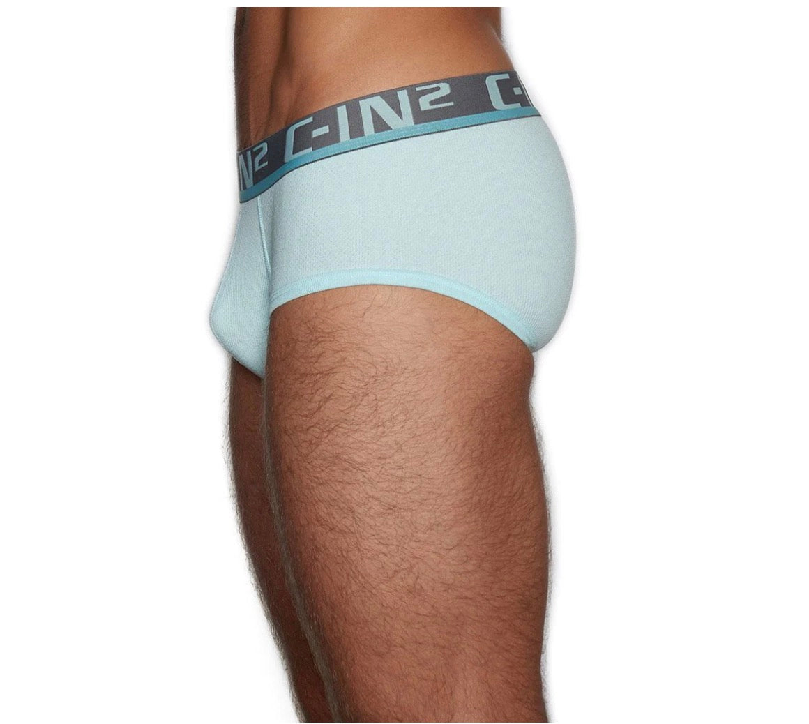 【C-IN2】C-Theory mid-waist briefs-(light blue, pink)