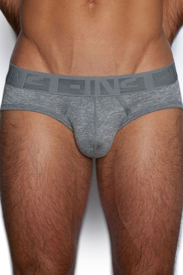 【C-IN2】Hand Me Down low-waist briefs (lotus root, green, gray)