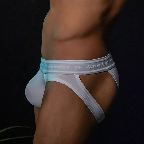 "HaveFun" ultra-fine fiber super hip-lifting elastic underpants-(black, blue, white, green)