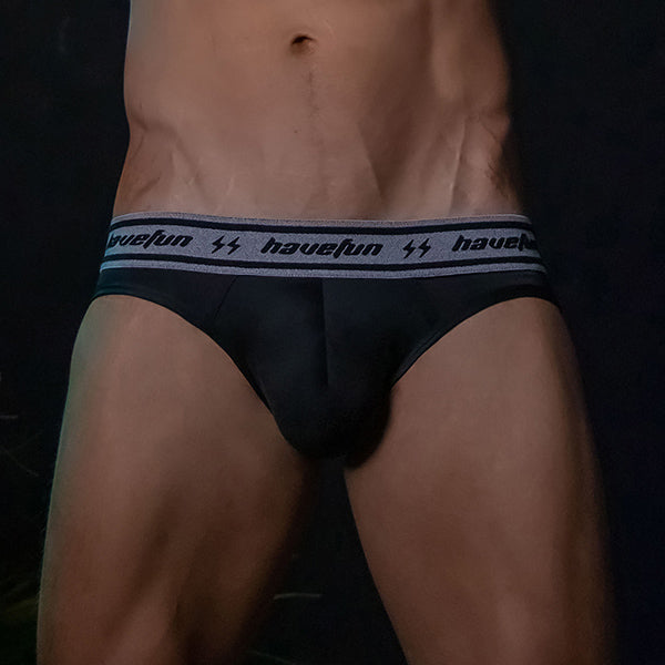 "HaveFun" ultra-fine fiber super hip-lifting elastic underpants-(black, blue, white, green)