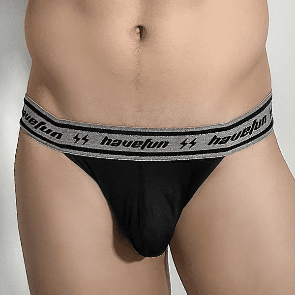 "HaveFun" microfiber bikini briefs (black, white, blue, green)
