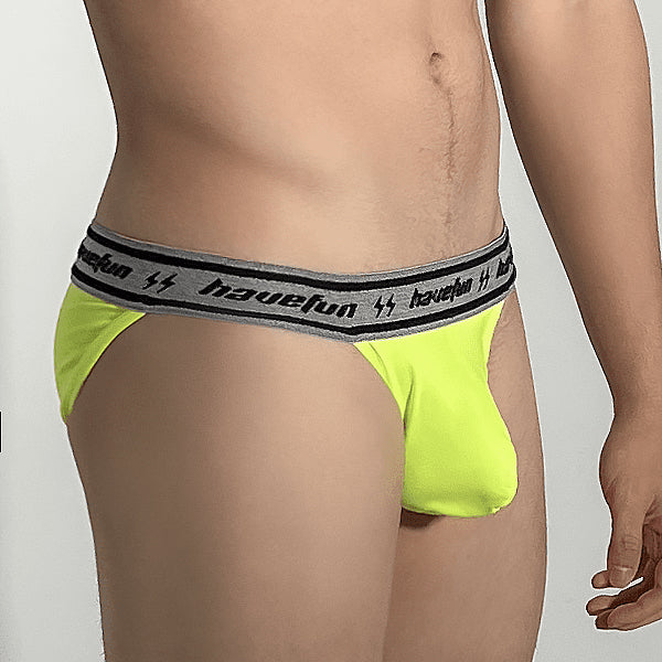"HaveFun" microfiber bikini briefs (black, white, blue, green)