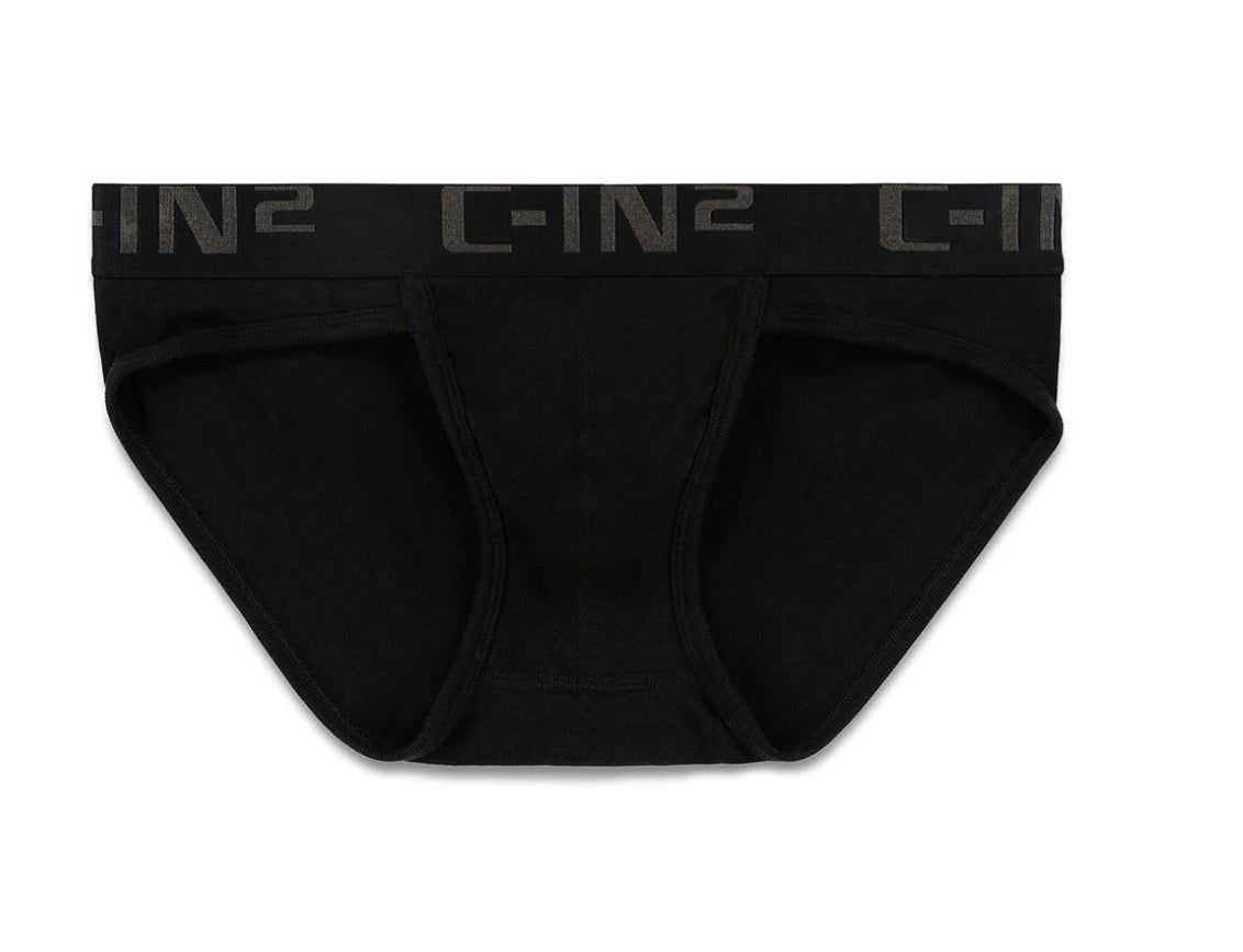 【C-IN2】Core low-waist sports briefs (white, black) 