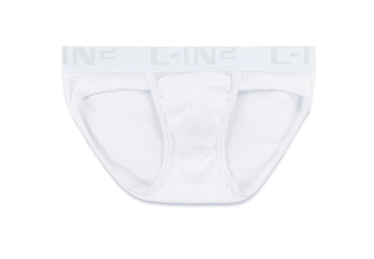 【C-IN2】Core low-waist sports briefs (white, black) 