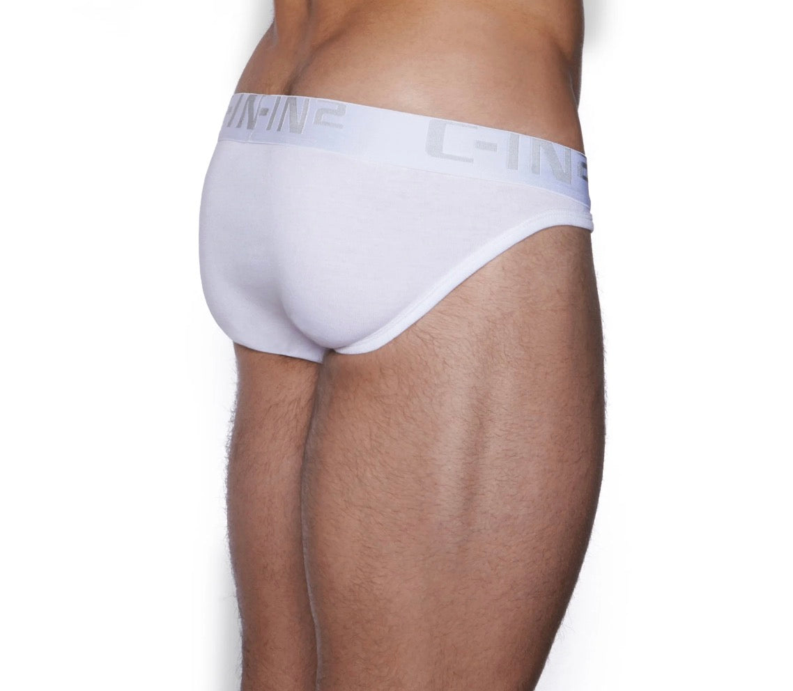 【C-IN2】Core low-waist sports briefs (white, black) 