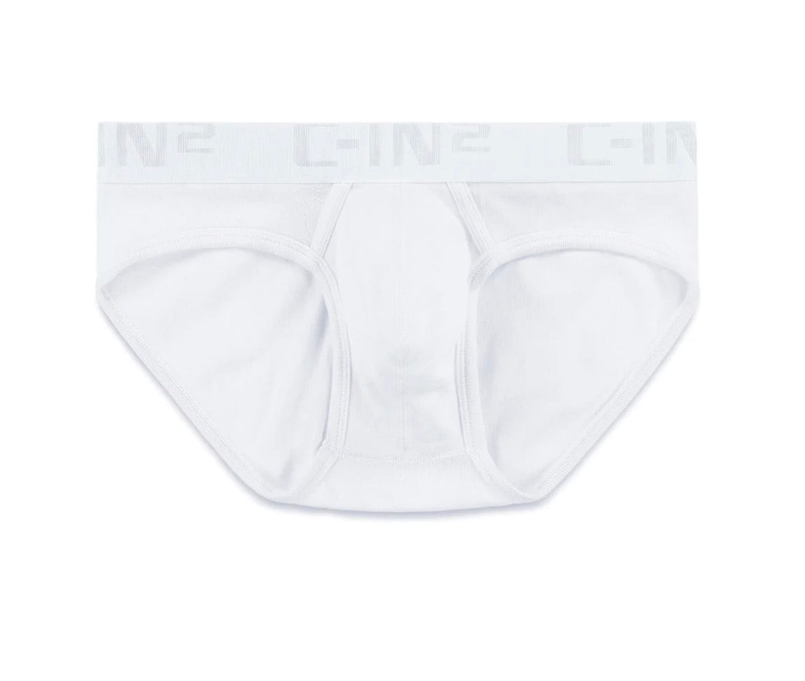 【C-IN2】Core Classic Low Waist Briefs (White, Gray) 