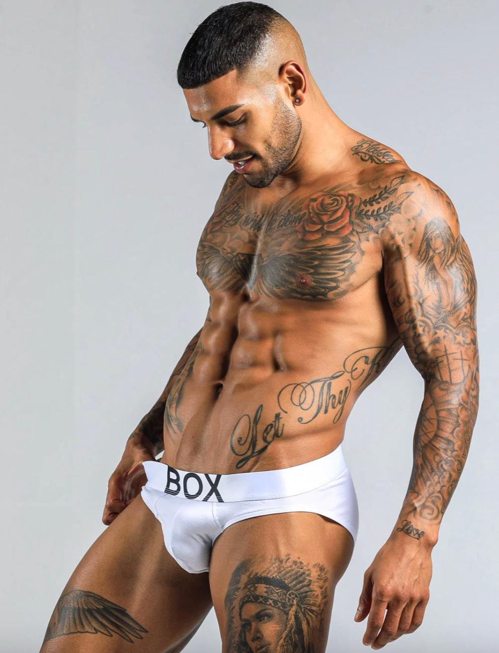 【BOX】Men’s classic briefs (white, black, blue)