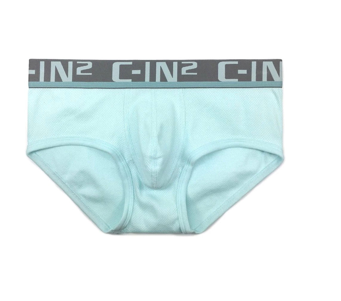 【C-IN2】C-Theory mid-waist briefs-(light blue, pink) 