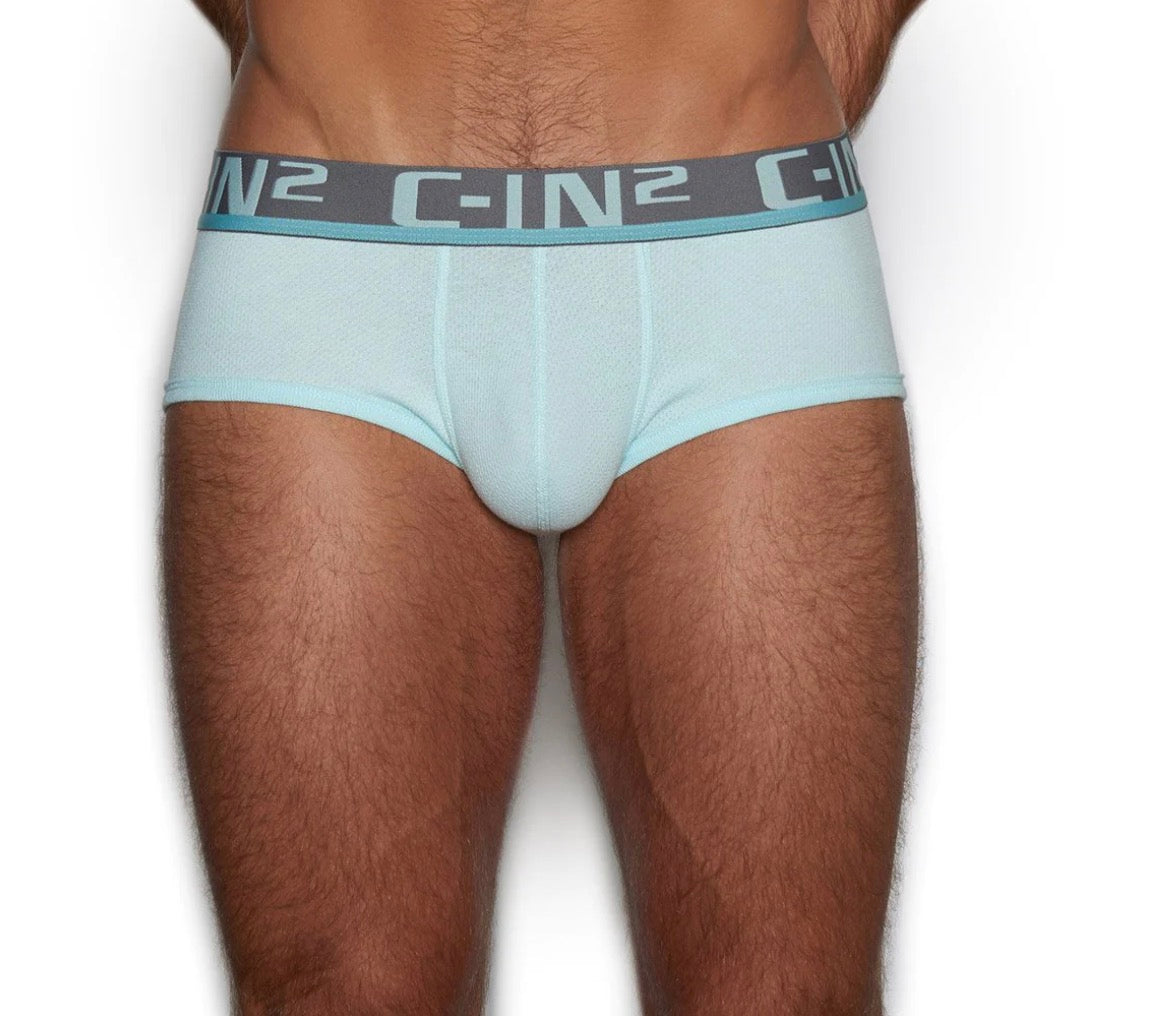 【C-IN2】C-Theory mid-waist briefs-(light blue, pink) 