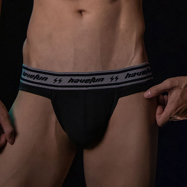 "HaveFun" American cotton briefs-[Commando Army] (black, white, red) 